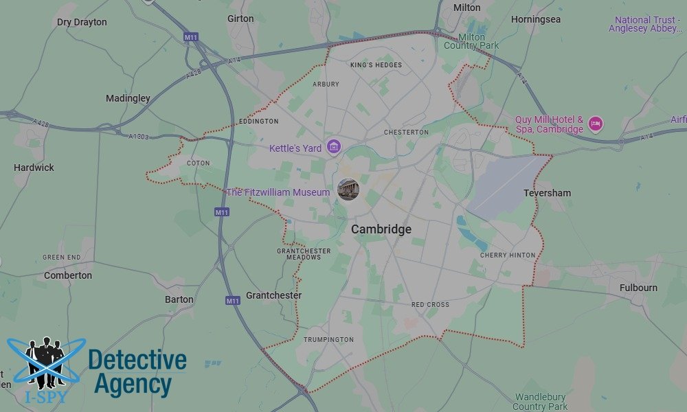 Locations our Tracing Agents serve in Cambridge