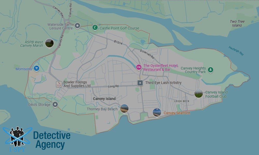 Locations our Tracing Agents serve in Canvey Island