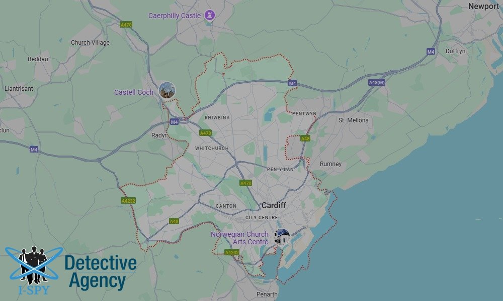Locations our Tracing Agents serve in Cardiff