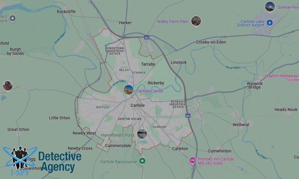 Locations our Tracing Agents serve in Carlisle