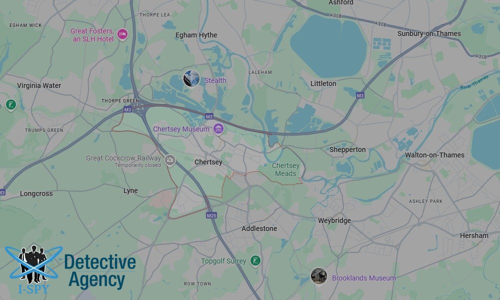 Locations our Tracing Agents serve in Chertsey