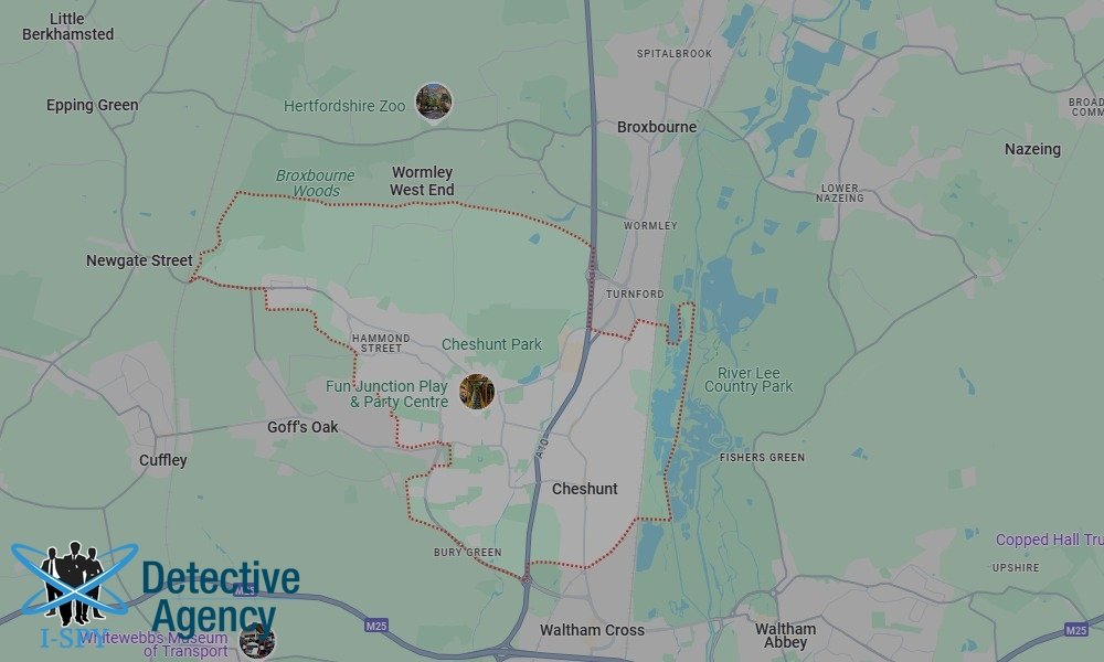 Locations our Tracing Agents serve in Cheshunt