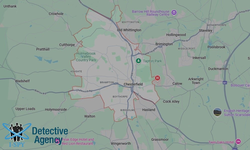 Locations our Tracing Agents serve in Chesterfield
