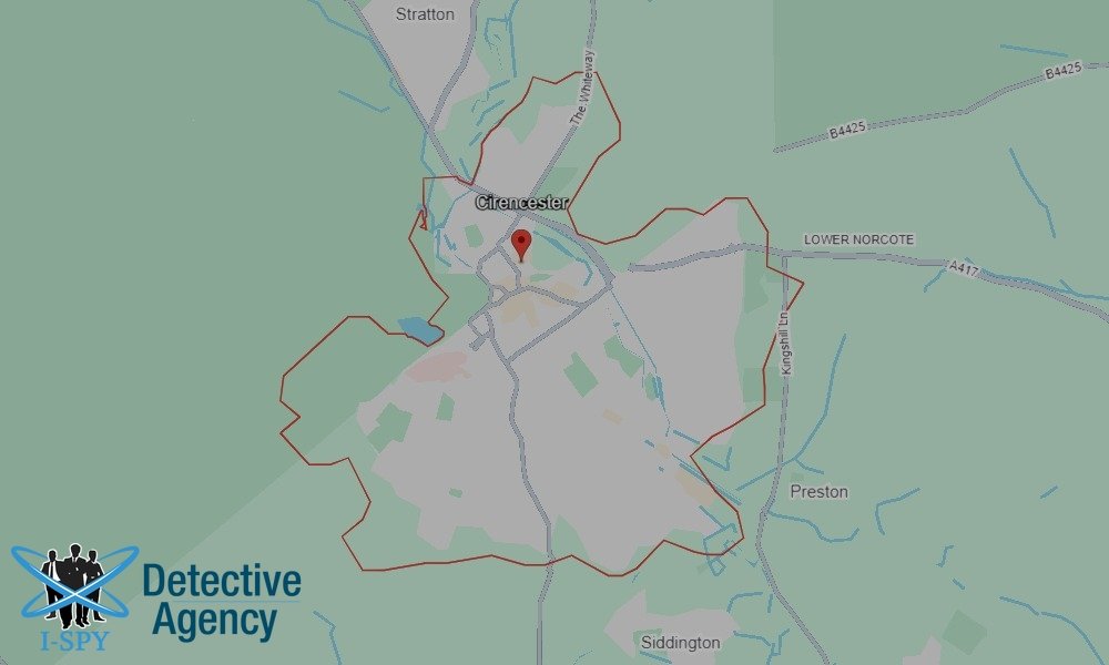 Locations our Tracing Agents serve in Cirencester