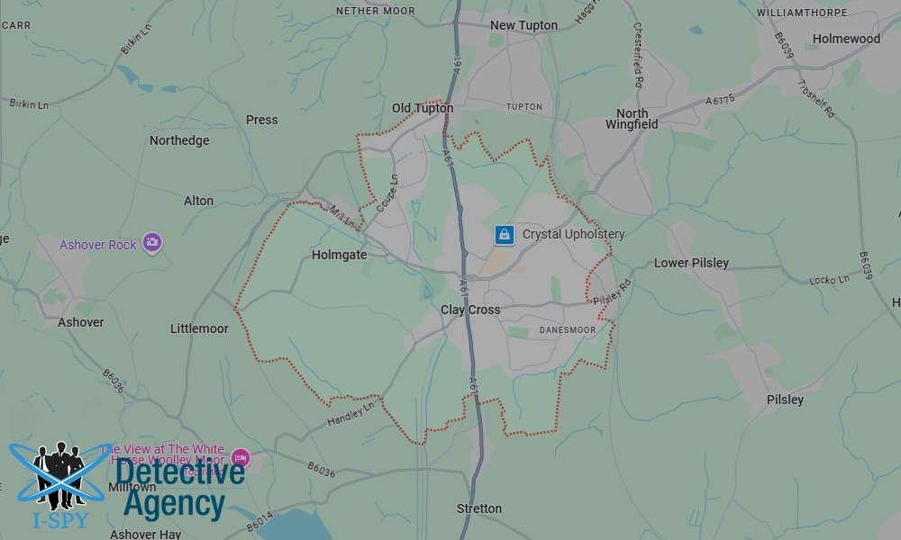 Locations our Tracing Agents serve in Clay Cross