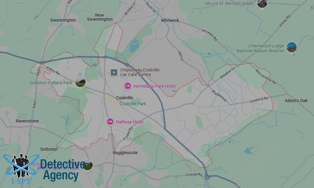 Locations our Tracing Agents serve in Coalville