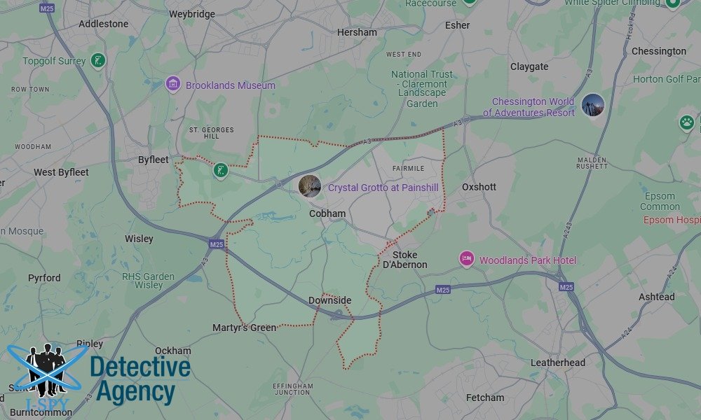 Locations our Tracing Agents serve in Cobham