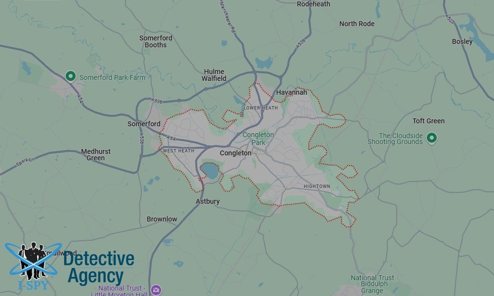 Locations our Tracing Agents serve in Congleton
