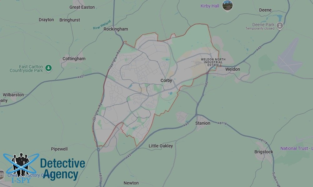 Locations our Tracing Agents serve in Corby