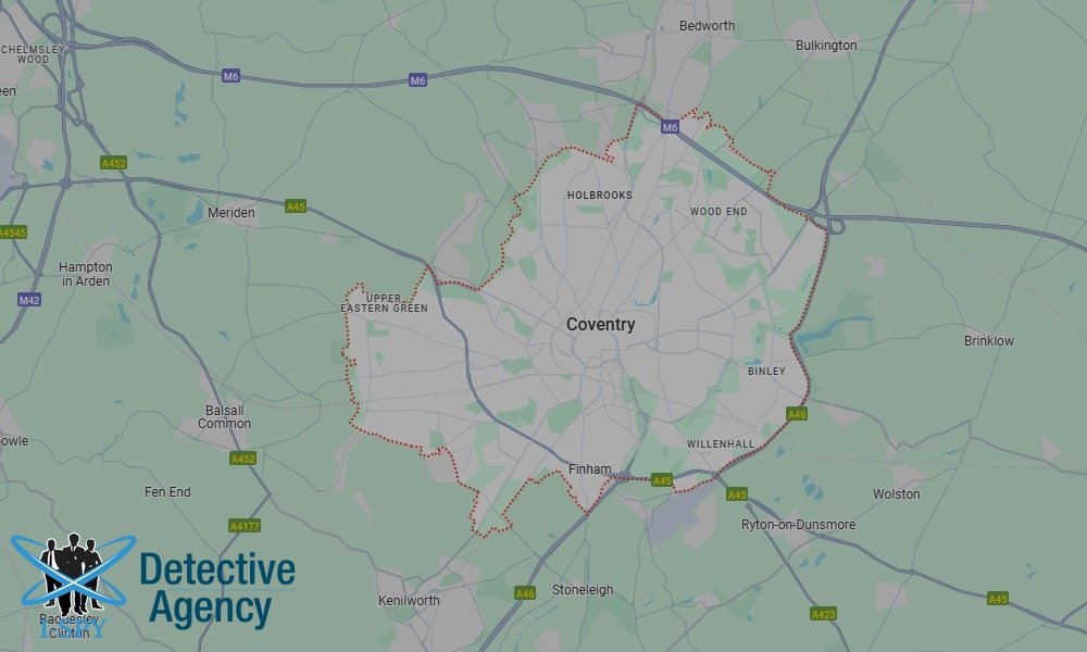 Locations our Tracing Agents serve in Coventry
