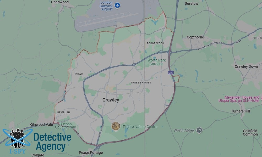 Locations our Tracing Agents serve in Crawley