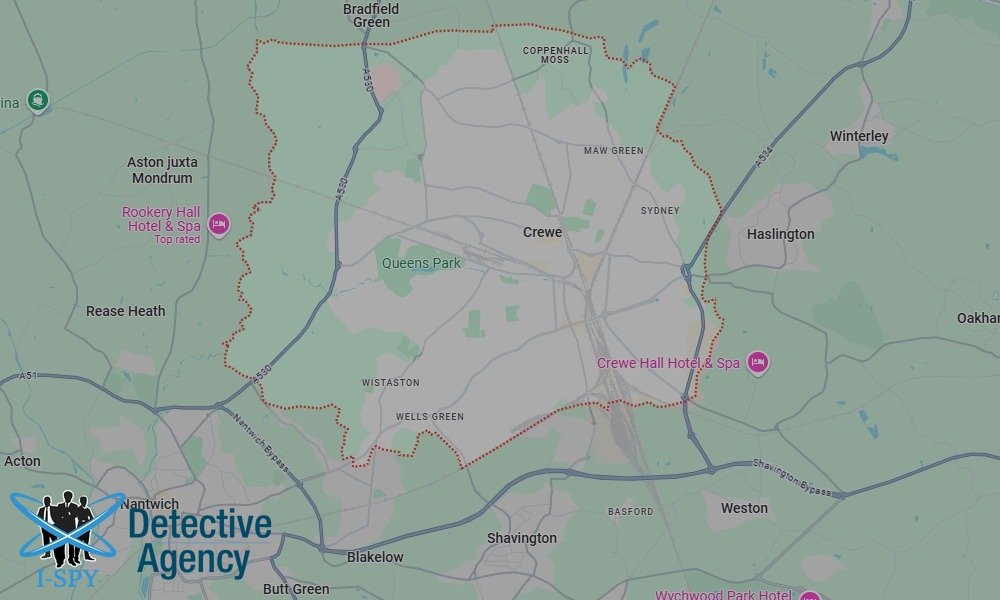 Locations our Tracing Agents serve in Crewe