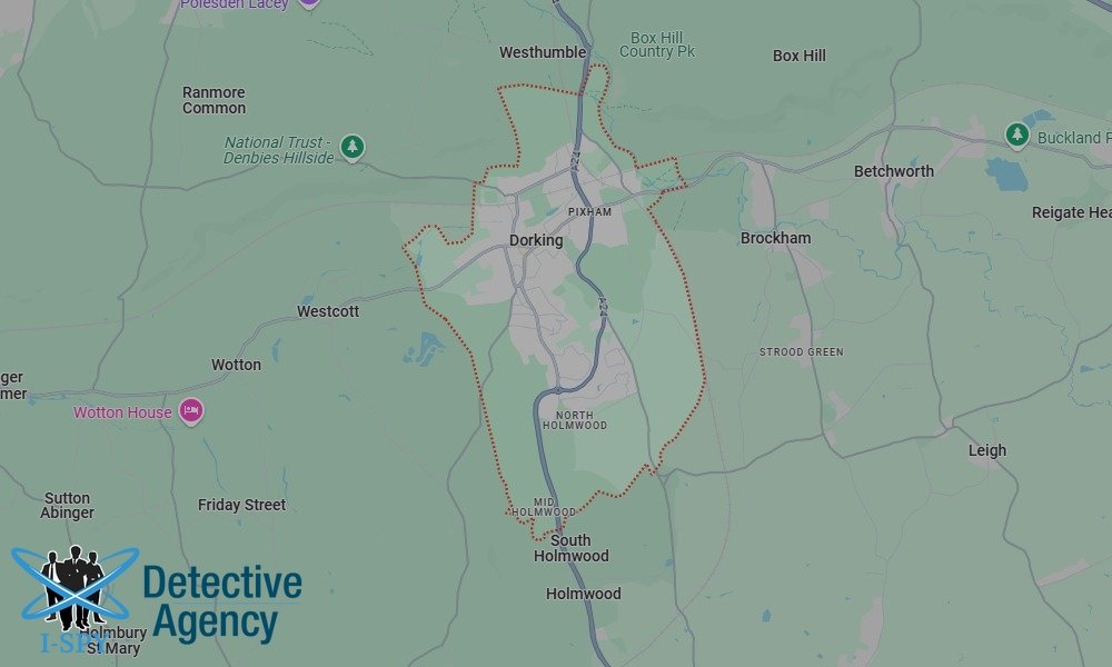 Locations our Tracing Agents serve in Dorking