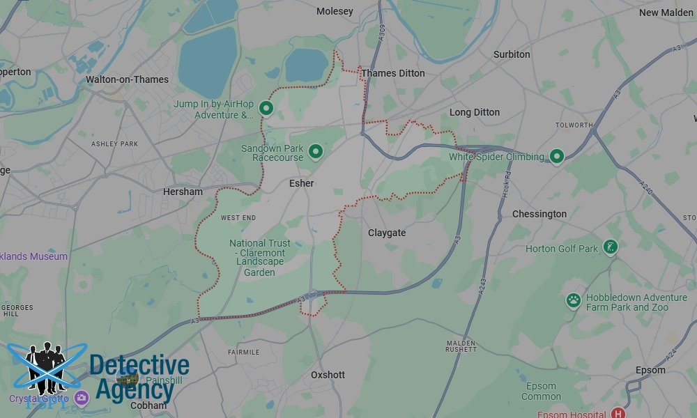 Locations our Tracing Agents serve in Esher