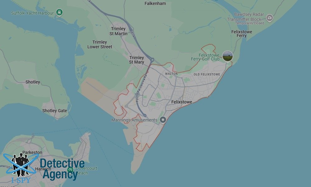 Locations our Tracing Agents serve in Felixstowe