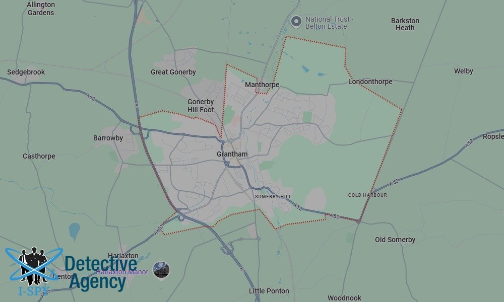 Locations our Tracing Agents serve in Grantham