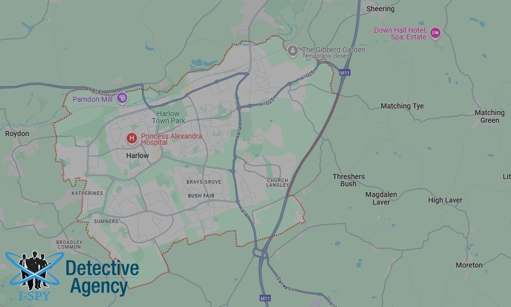 Locations our Tracing Agents serve in Harlow