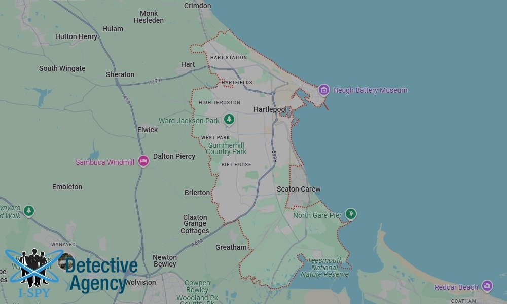 Locations our Tracing Agents serve in Hartlepool