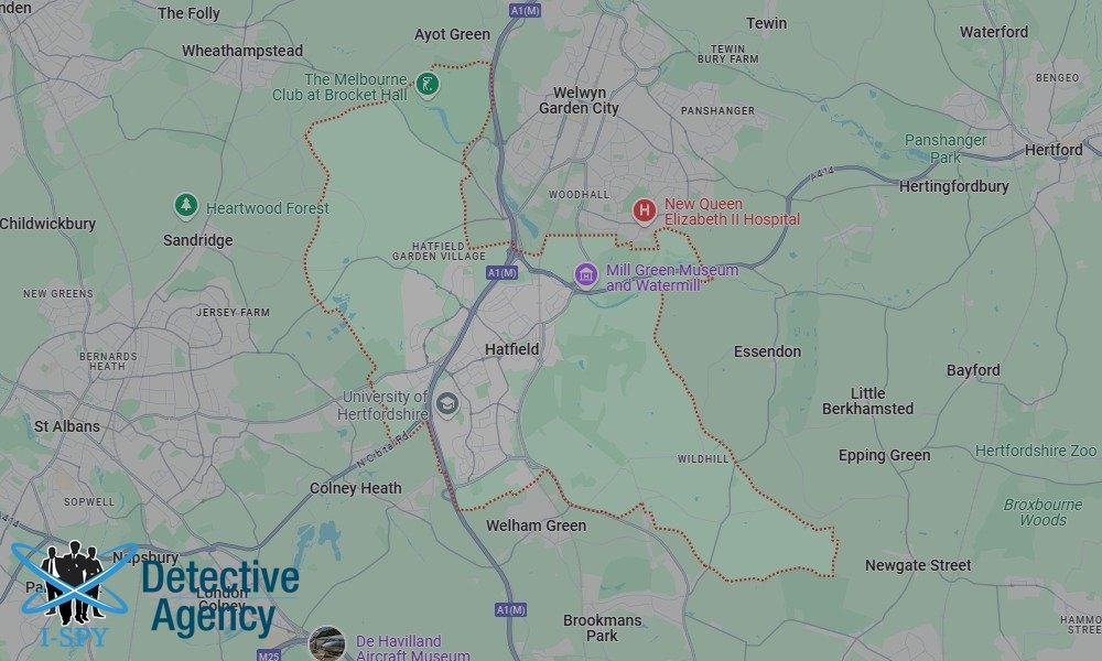 Locations our Tracing Agents serve in Hatfield