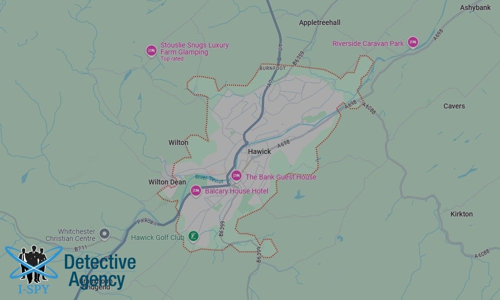 Locations our Tracing Agents serve in Hawick