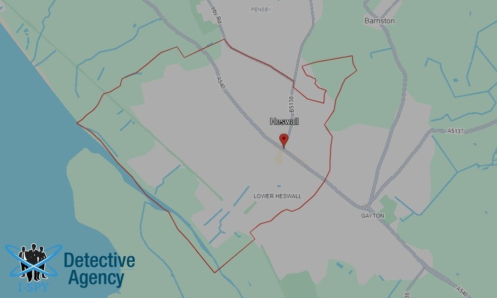 Locations our Tracing Agents serve in Heswall