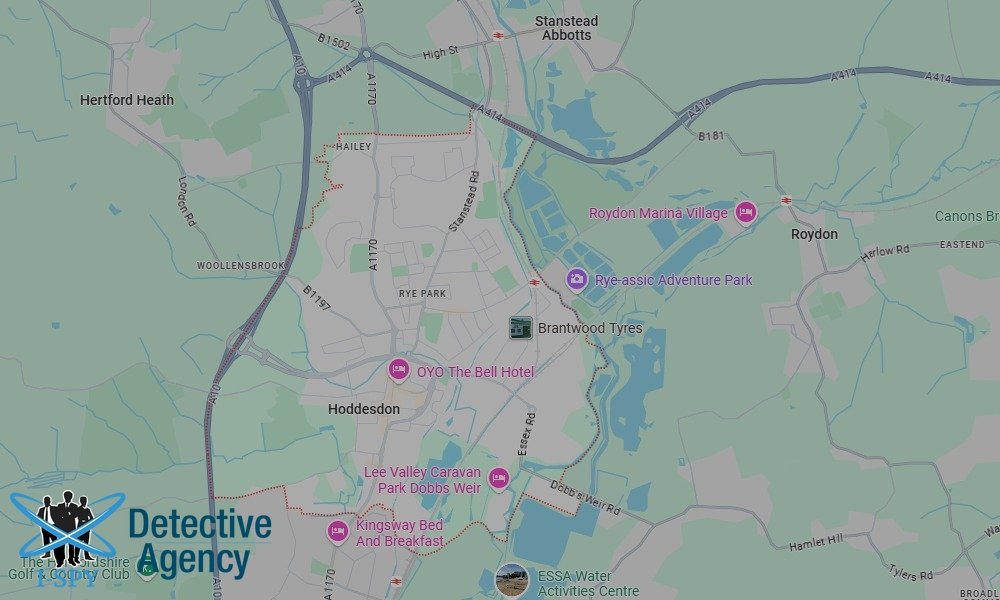 Locations our Tracing Agents serve in Hoddesdon