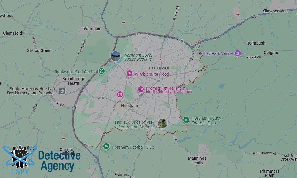 Locations our Tracing Agents serve in Horsham