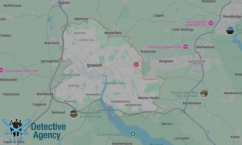 Locations our Tracing Agents serve in Ipswich