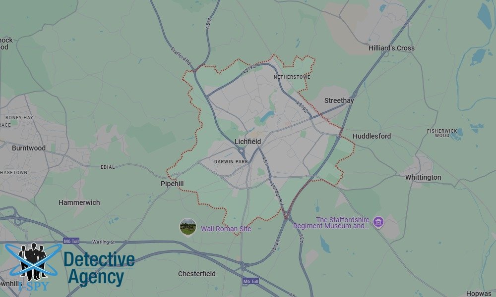 Locations our Tracing Agents serve in Lichfield