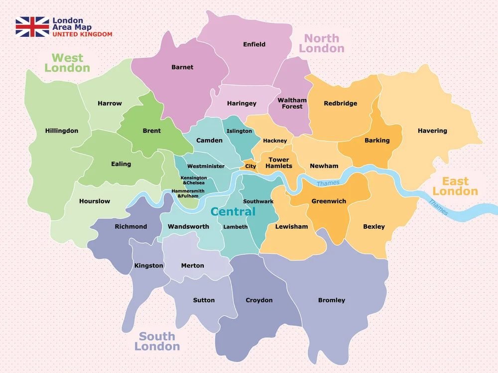 Locations our Tracing Agents serve in London