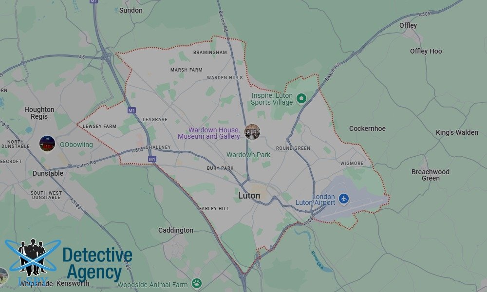 Locations our Tracing Agents serve in Luton