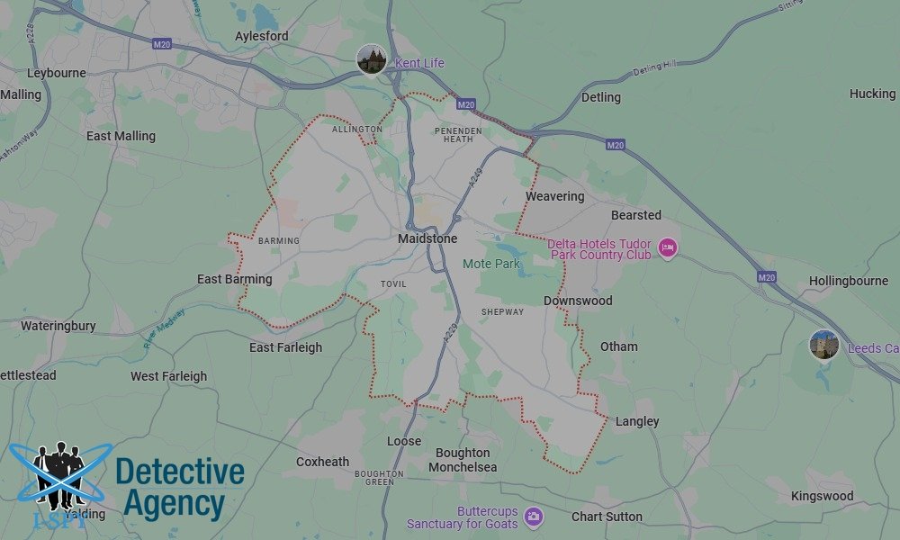 Locations our Tracing Agents serve in Maidstone