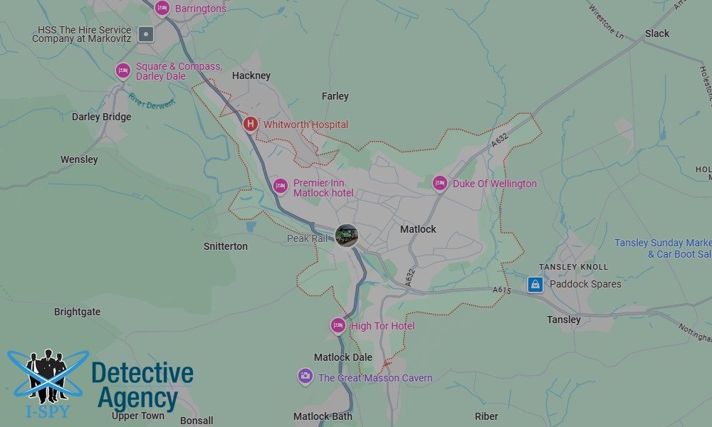 Locations our Tracing Agents serve in Matlock