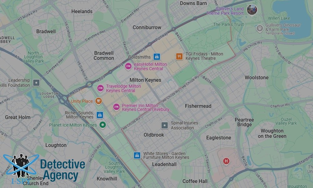 Locations our Tracing Agents serve in Milton Keynes