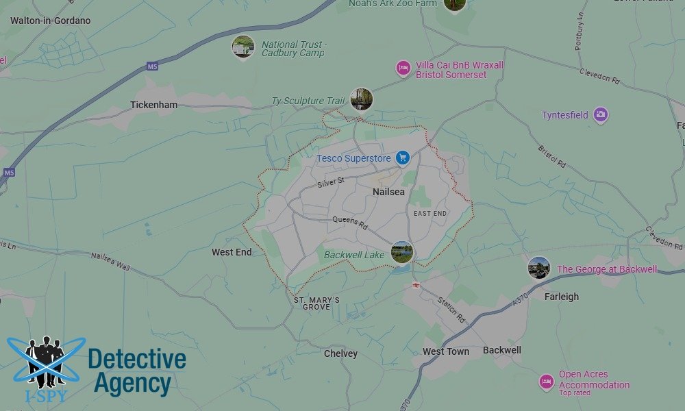 Locations our Tracing Agents serve in Nailsea