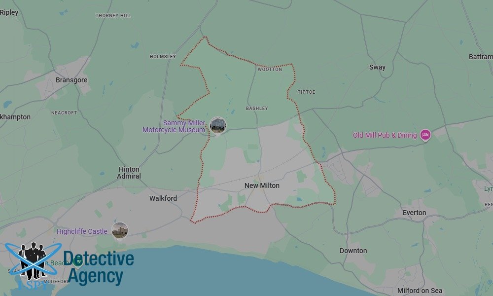 Locations our Tracing Agents serve in New Milton
