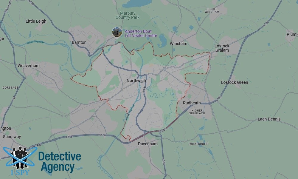 Locations our Tracing Agents serve in Northwich