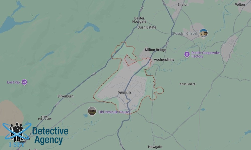 Locations our Tracing Agents serve in Penicuik