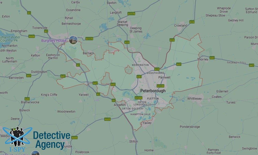 Locations our Tracing Agents serve in Peterborough
