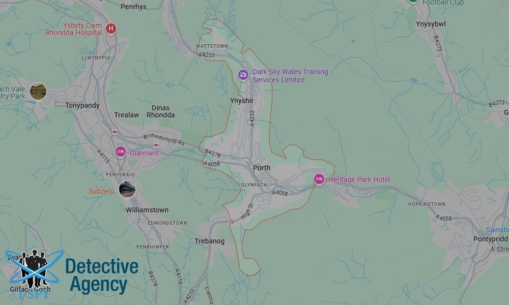 Locations our Tracing Agents serve in Porth
