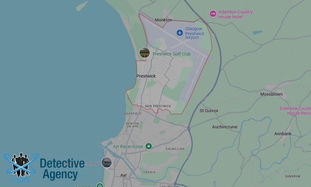 Locations our Tracing Agents serve in Prestwick