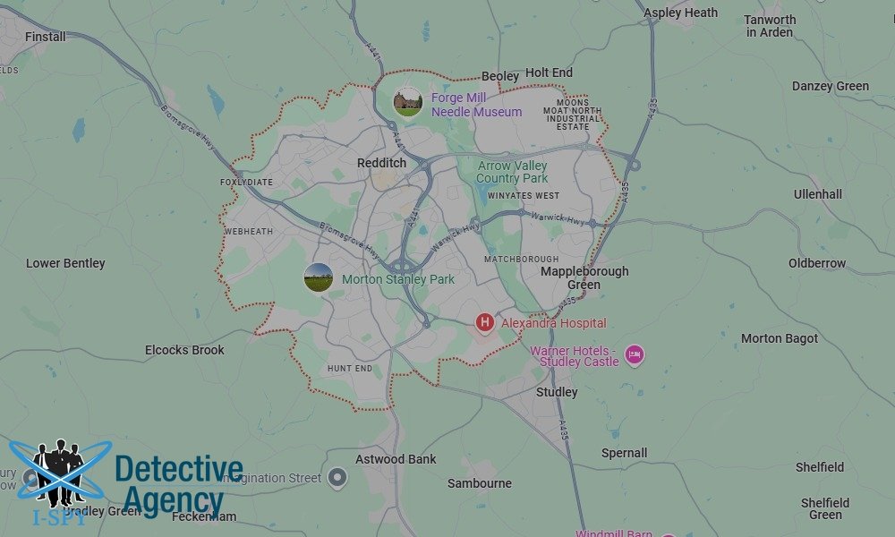 Locations our Tracing Agents serve in Redditch