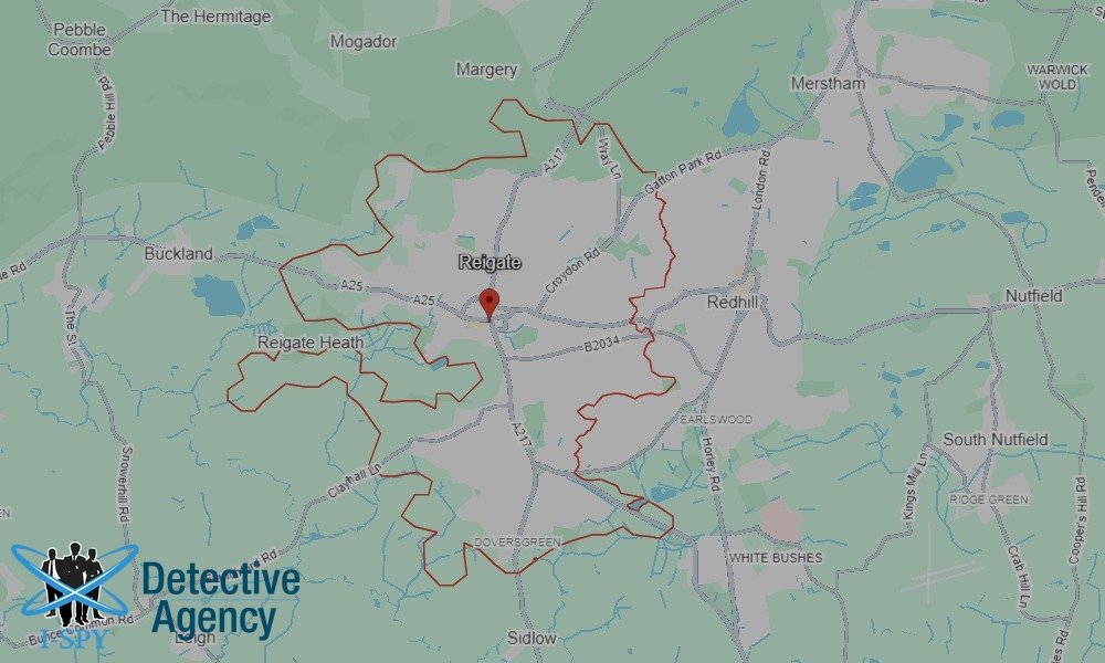 Locations our Tracing Agents serve in Reigate