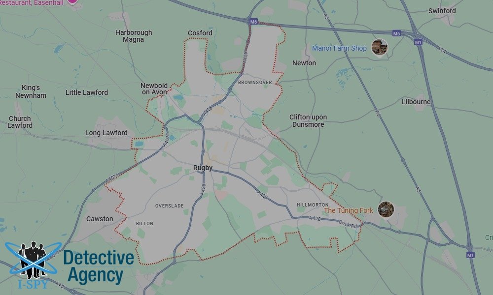 Locations our Tracing Agents serve in Rugby