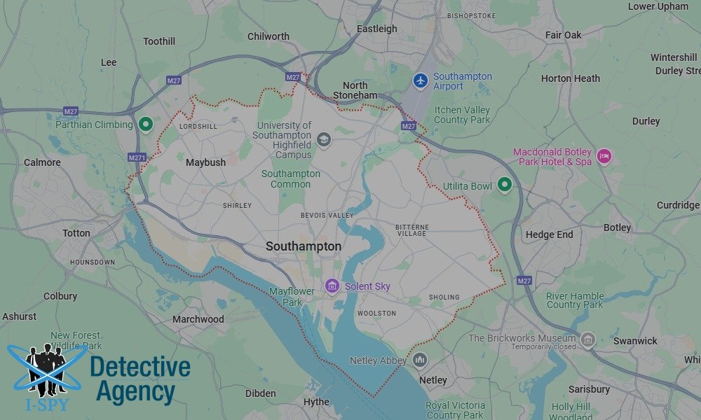 Locations our Tracing Agents serve in Southampton