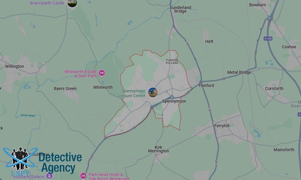 Locations our Tracing Agents serve in Spennymoor