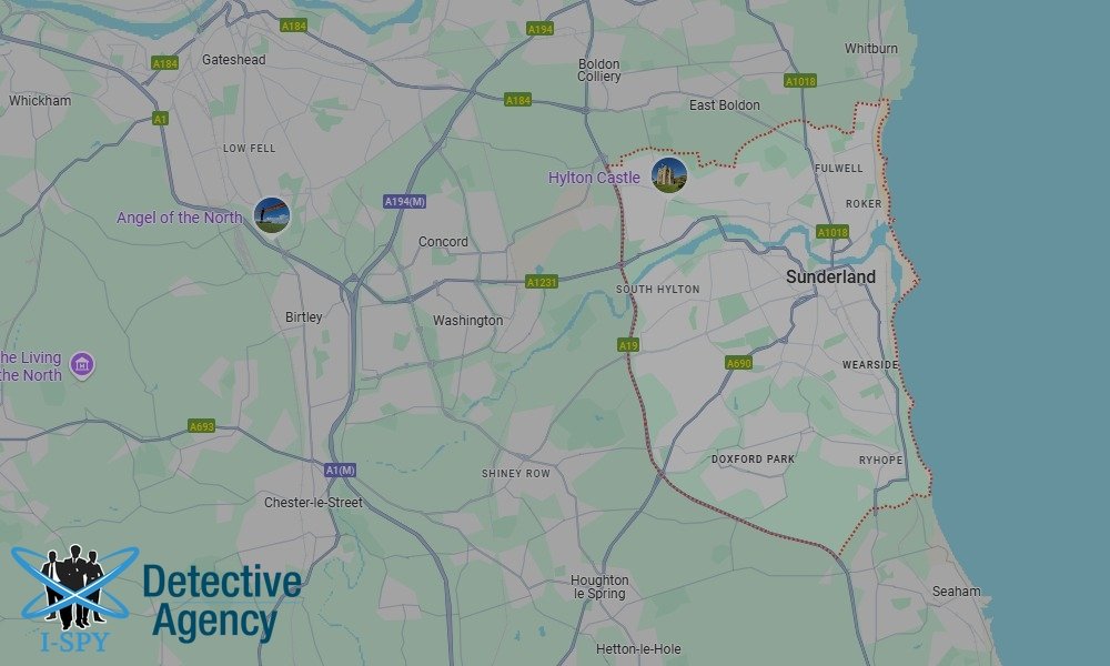 Locations our Tracing Agents serve in Sunderland