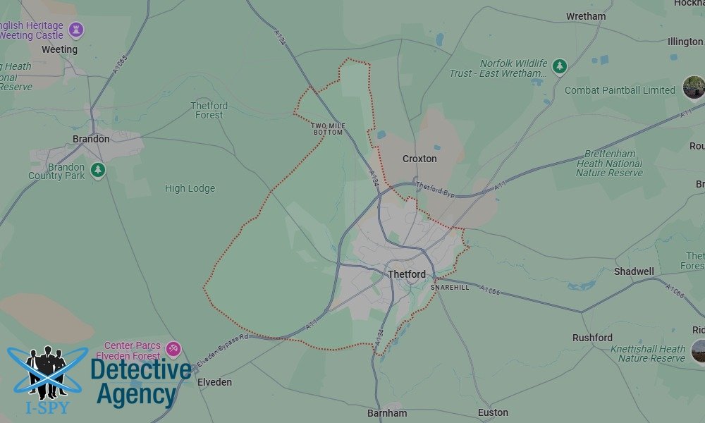 Locations our Tracing Agents serve in Thetford