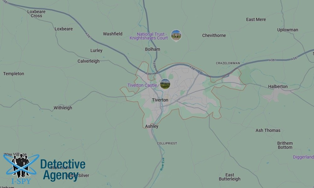 Locations our Tracing Agents serve in Tiverton