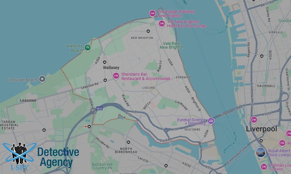 Locations our Tracing Agents serve in Wallasey